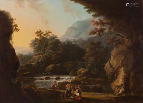 GEORGE BARRET SNR. RA (c.1730 1784)Landscape with …