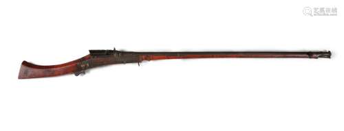 AN AFGHAN MUSKET, 19th century, with long single b…