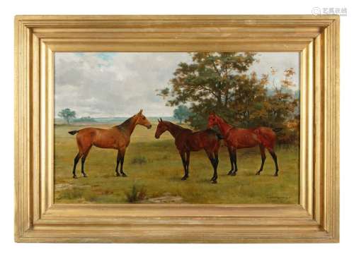 GEORGE GOODWIN KILBURNE (1839 1924)Three horses in…