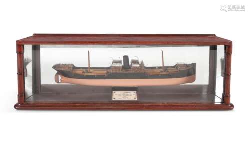 A SHIPBUILDER HALF HULL MODEL OF THE S.S WARWICK, …