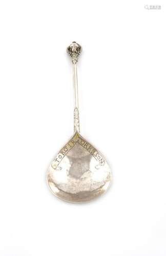 An early 17th century Norwegian silver 'Cherub hea…