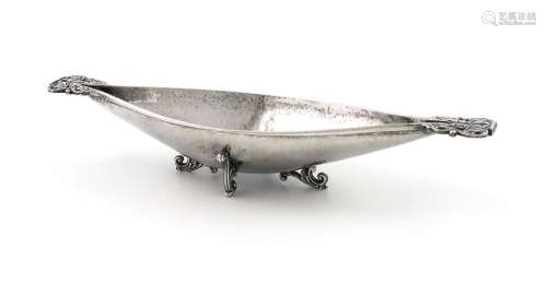By Omar Ramsden, an Arts and Crafts silver dish, L…