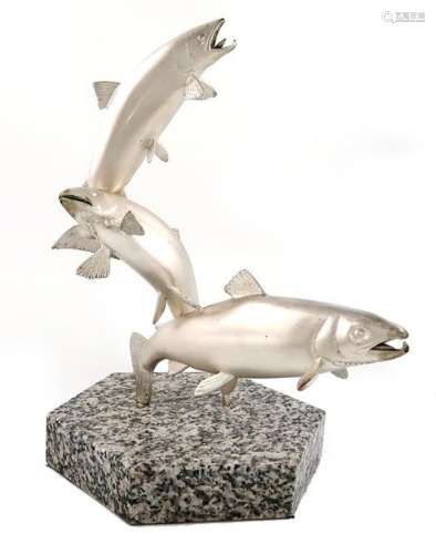 ‡By David Wynne a limited edition silver sculpture…