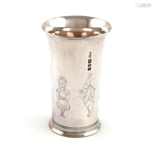 By Geoffrey Bellamy, a modern silver beaker, Londo…