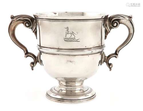 An 18th century Irish silver two handled cup, by W…