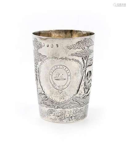 A George IV Irish silver beaker, by William Nowlan…