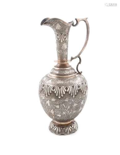 An Indian silver ewer, probably Kashmir, late 19th…