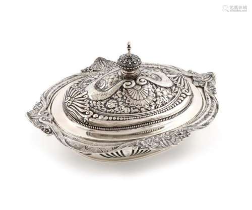 A 19th century American silver tureen and cover, b…