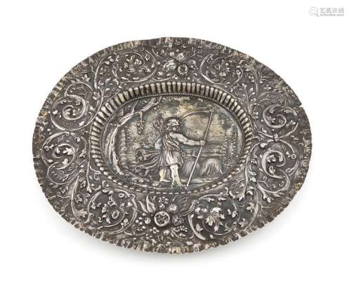 An early 18th century German silver dish, by Peter…