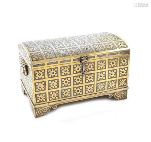 A fine Russian silver and silver gilt casket, poss…