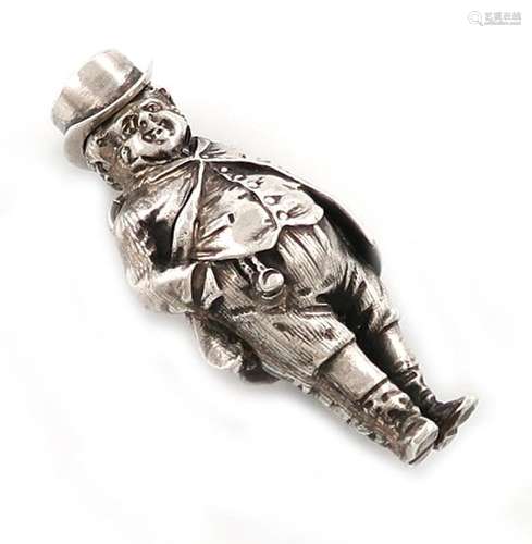 A Victorian novelty silver figural propelling penc…