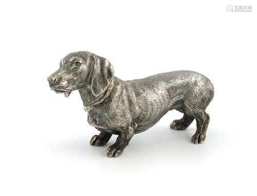 A modern silver model of a Dachshund, by B S E Pro…