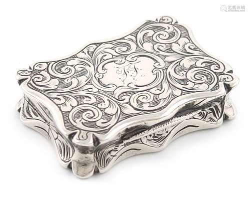 A Victorian silver vinaigrette, by Edward Smith, B…