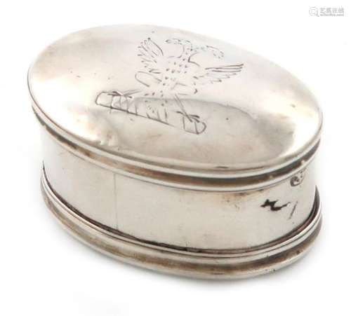 A George III Irish silver nutmeg grater, possibly …