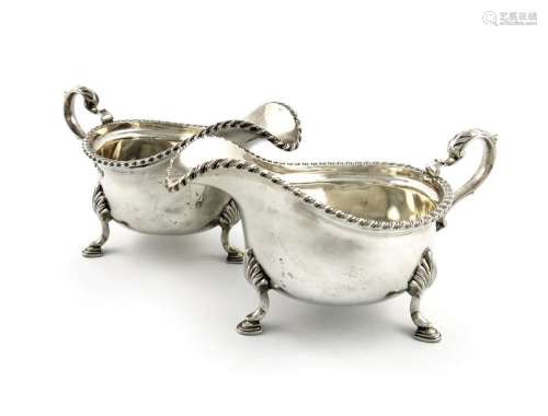 A pair of silver sauce boats, by Williams Limited,…