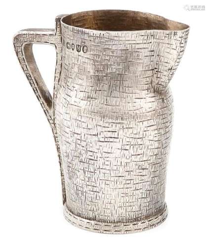 A Victorian novelty silver cream jug, by E. Hutton…