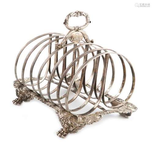 A George IV silver seven bar toast rack, by Joseph…