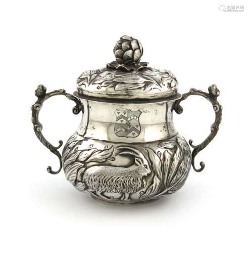 An Edwardian Britannia standard silver two handled…