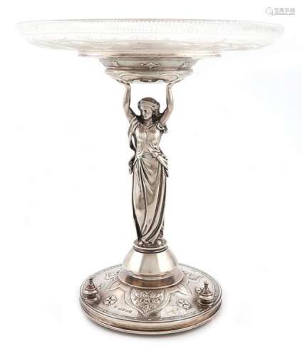 A Victorian silver tazza, by D and C Houle, London…