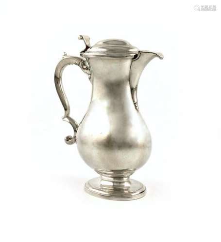 A George II silver hot water pot, by Paul Crespin,…