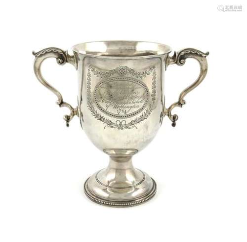 Maritime interest, a George III silver two handled…