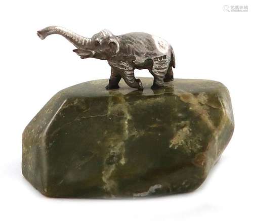 A silver model of an elephant, by S. Mordan and Co…