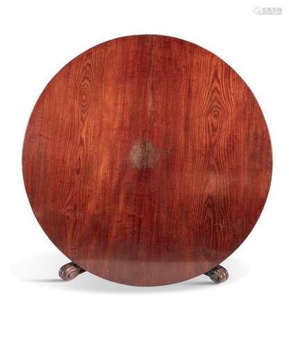 A LARGE IRISH GEORGE IV MAHOGANY CIRCULAR DINING T…