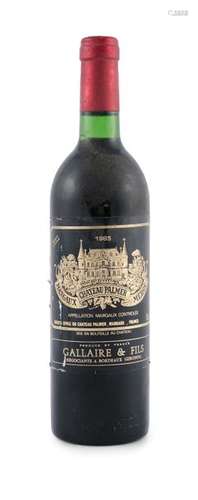 A BOTTLE OF CHATEAUX PALMER, 1983, 1 BOTTLE