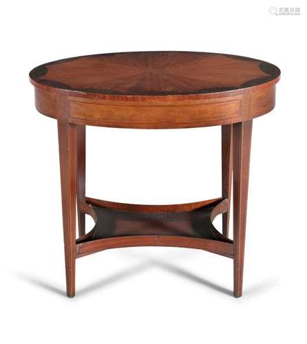 A GEORGE III INLAID MAHOGANY OCCASIONAL TABLE, the…