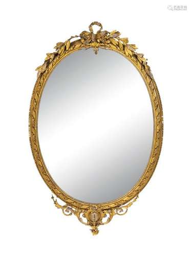 A Louis XVI Giltwood Mirror