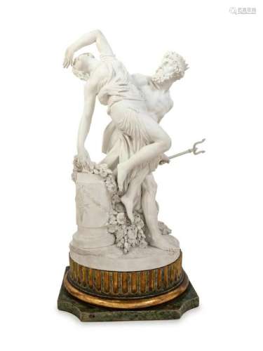 A French Bisque Porcelain Figural Group