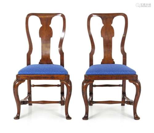 A Pair of Queen Anne Side Chairs