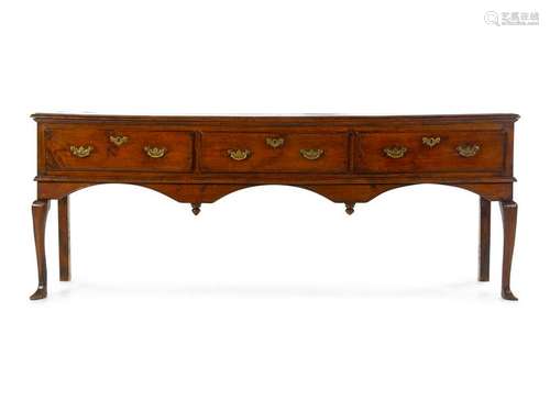 A George III Provincial Oak Sideboard