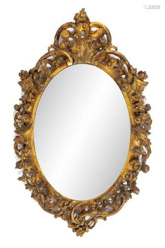 An English Giltwood Mirror