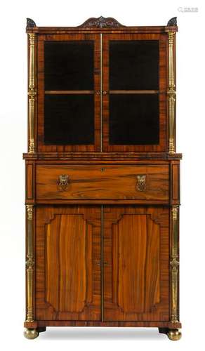 A Regency Rosewood Bookcase