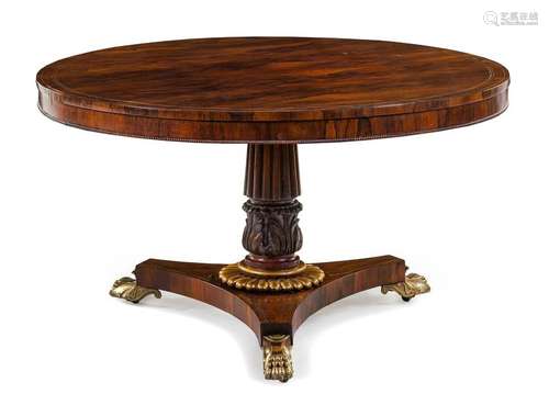 A Regency Rosewood Breakfast Table