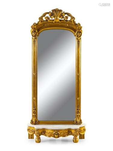 A Victorian Giltwood Pier Mirror