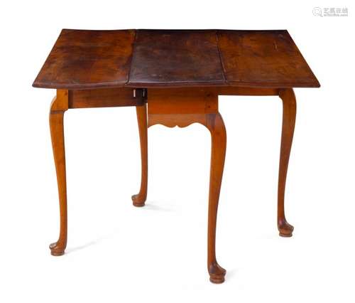 A Queen Anne Cherry Drop-Leaf Table