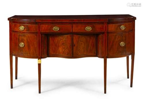 A Federal Mahogany Sideboard