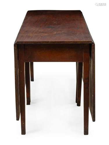 A Federal Mahogany Drop-Leaf Dining Table