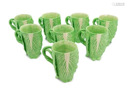 Eight Dodie Thayer Lettuceware Mugs