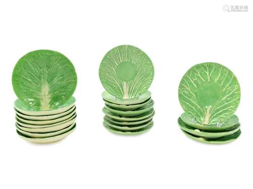 A Collection of Dodie Thayer Lettuceware Plates