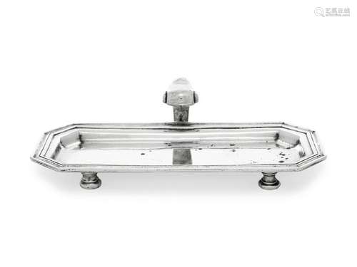 An Irish George I Silver Butter Tray