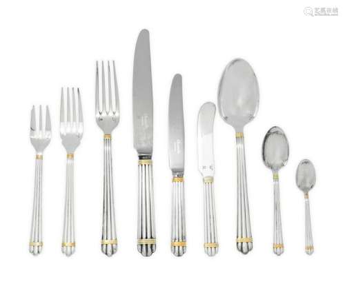 A French Silver-Plate Flatware Service