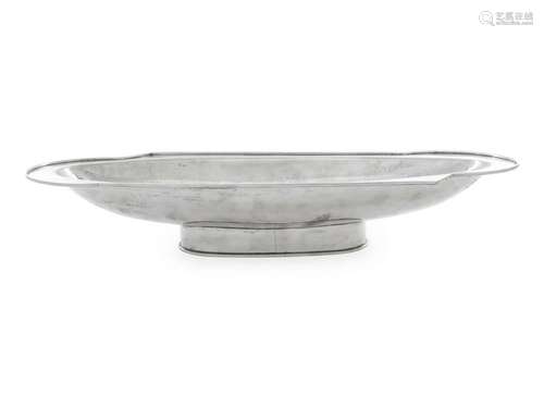 An Italian Art Deco Silver Center Bowl