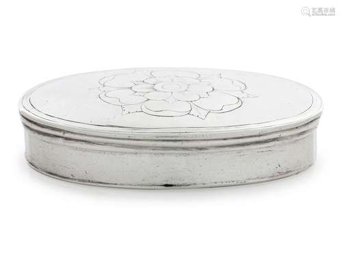 A Rare Early American Silver Snuff Box