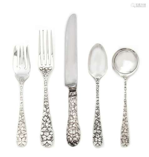 An American Silver Flatware Service