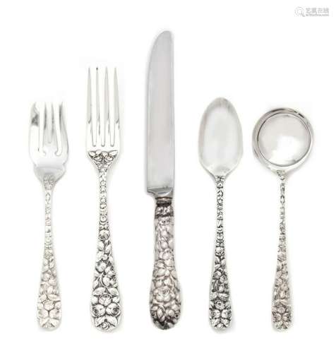 An American Silver Flatware Service