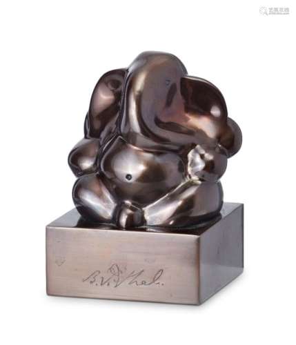 B. Vithal (1933/35-1992), Untitled, bronze sculpture, signed 