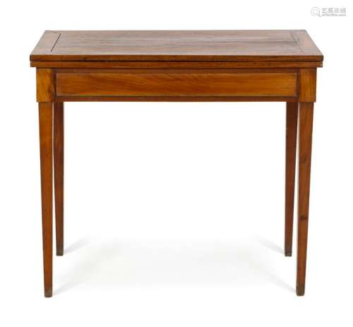 A French Provincial Fruitwood Flip-Top Table